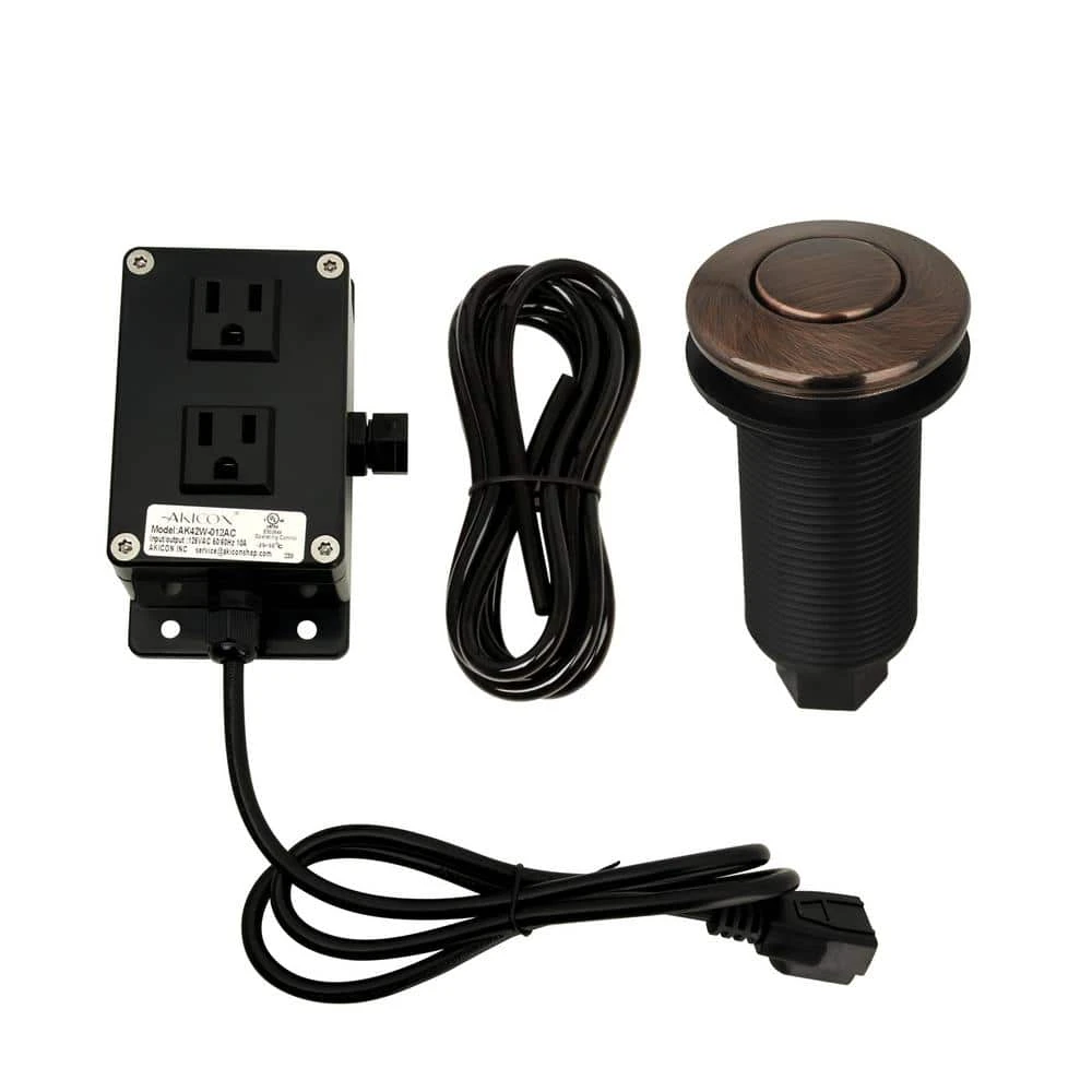 Antique Copper Garbage Disposal Kitchen Air Switch Kit Akicon Antique Copper Garbage Disposal Kitchen Air Switch Kit -Appliance Parts Pros Shop antique copper akicon garbage disposal parts ak79001b ac 64 1000