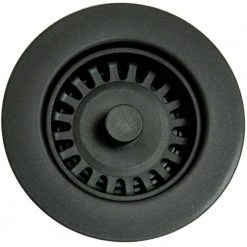 Barclay for Something Special Xenoy Plastic MoldedGarbage Disposal Stopper/Strainer for Granite Sinks in Matte Lava Black