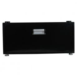 Equator 23.6 in. High Laundry Pedestal in 10 in. with Drawer in Black -Appliance Parts Pros Shop black equator washer and dryer pedestals pdl 4455 b 1f 1000