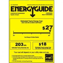 Farberware Professional Countertop Portable Dishwasher in Black with 6-Place Settings Capacity 7 Farberware Professional Countertop Portable Dishwasher in Black with 6-Place Settings Capacity -Appliance Parts Pros Shop black farberware countertop dishwashers fcd06abbbka fa 1000