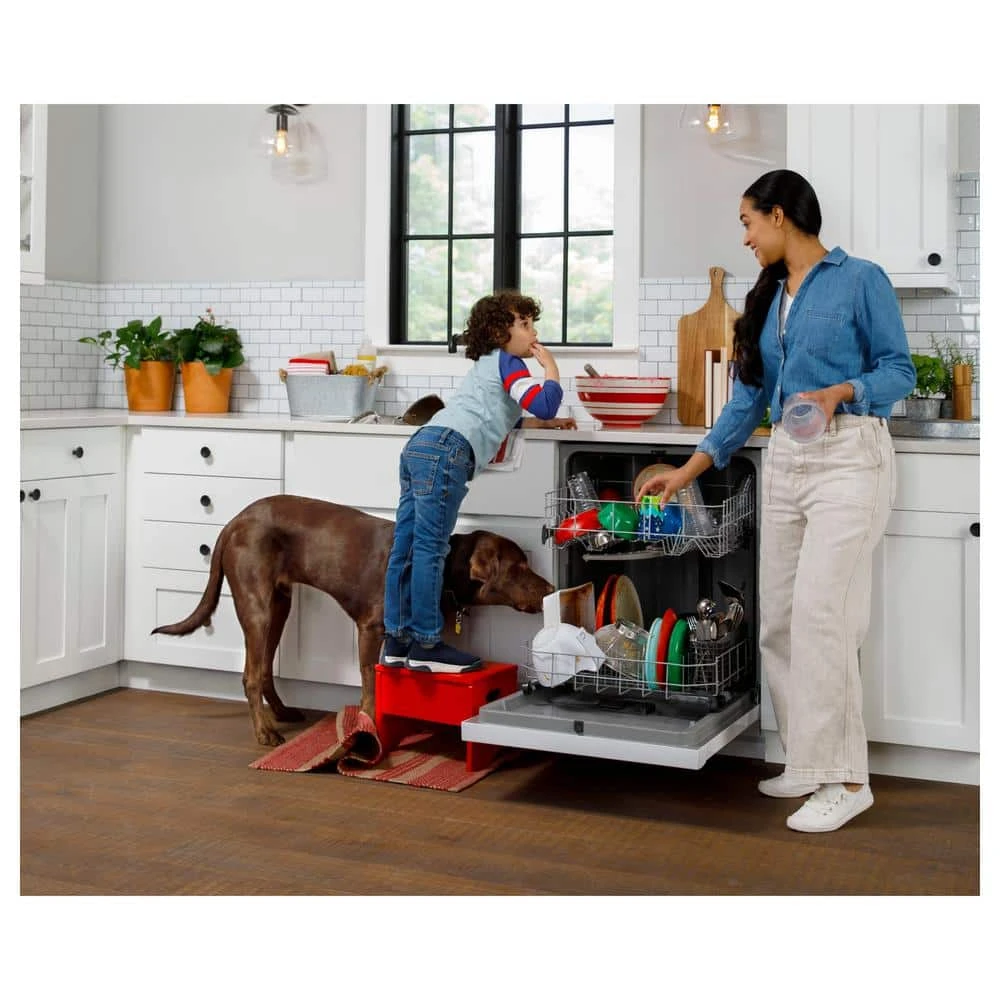 24 in. in Black Front Control Built-in Tall Tub Dishwasher with 60 dBA Hotpoint 24 in. in Black Front Control Built-in Tall Tub Dishwasher with 60 dBA -Appliance Parts Pros Shop black hotpoint built in dishwashers hdf310pgrbb 31 1000