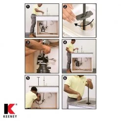 KEENEY Plumbers Third Hand EZ 1-2-3 Garbage Disposal Installation Tool, Black 5 KEENEY Plumbers Third Hand EZ 1-2-3 Garbage Disposal Installation Tool, Black -Appliance Parts Pros Shop black keeney garbage disposal parts 3h2013 1f 1000