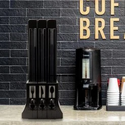 Mind Reader Refillable Plasticware Utensil Dispenser in Black 8 Mind Reader Refillable Plasticware Utensil Dispenser in Black -Appliance Parts Pros Shop black mind reader garbage disposal parts cutdispbk blk 31 1000