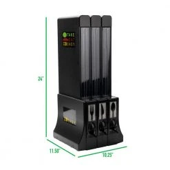 Mind Reader Refillable Plasticware Utensil Dispenser in Black 7 Mind Reader Refillable Plasticware Utensil Dispenser in Black -Appliance Parts Pros Shop black mind reader garbage disposal parts cutdispbk blk fa 1000