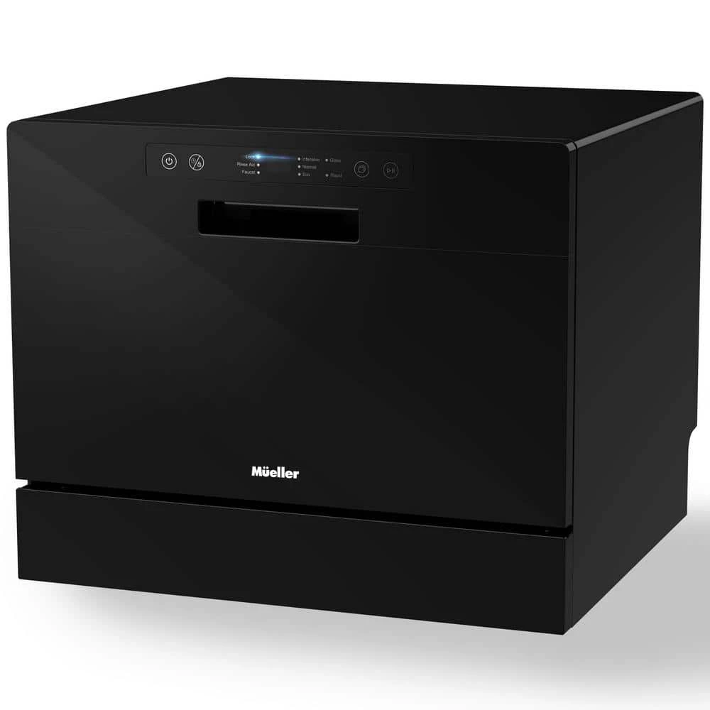 21 in. Professional Digital Portable Countertop Dishwasher with 6 Place Settings in Black MUELLER 21 in. Professional Digital Portable Countertop Dishwasher with 6 Place Settings in Black -Appliance Parts Pros Shop black mueller countertop dishwashers dw 600 64 1000