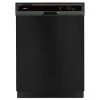 Whirlpool 24 in. Black Front Control Built-In Tall Tub Dishwasher with 1-Hour Wash Cycle, 55 dBA -Appliance Parts Pros Shop black whirlpool built in dishwashers wdf330pahb 64 1000