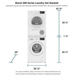 Bosch 24 in. Compact Laundry Stacking Kit with Shelf in White 4 Bosch 24 in. Compact Laundry Stacking Kit with Shelf in White -Appliance Parts Pros Shop bosch washer and dryer stacking kits wtz11400uc 4f 1000
