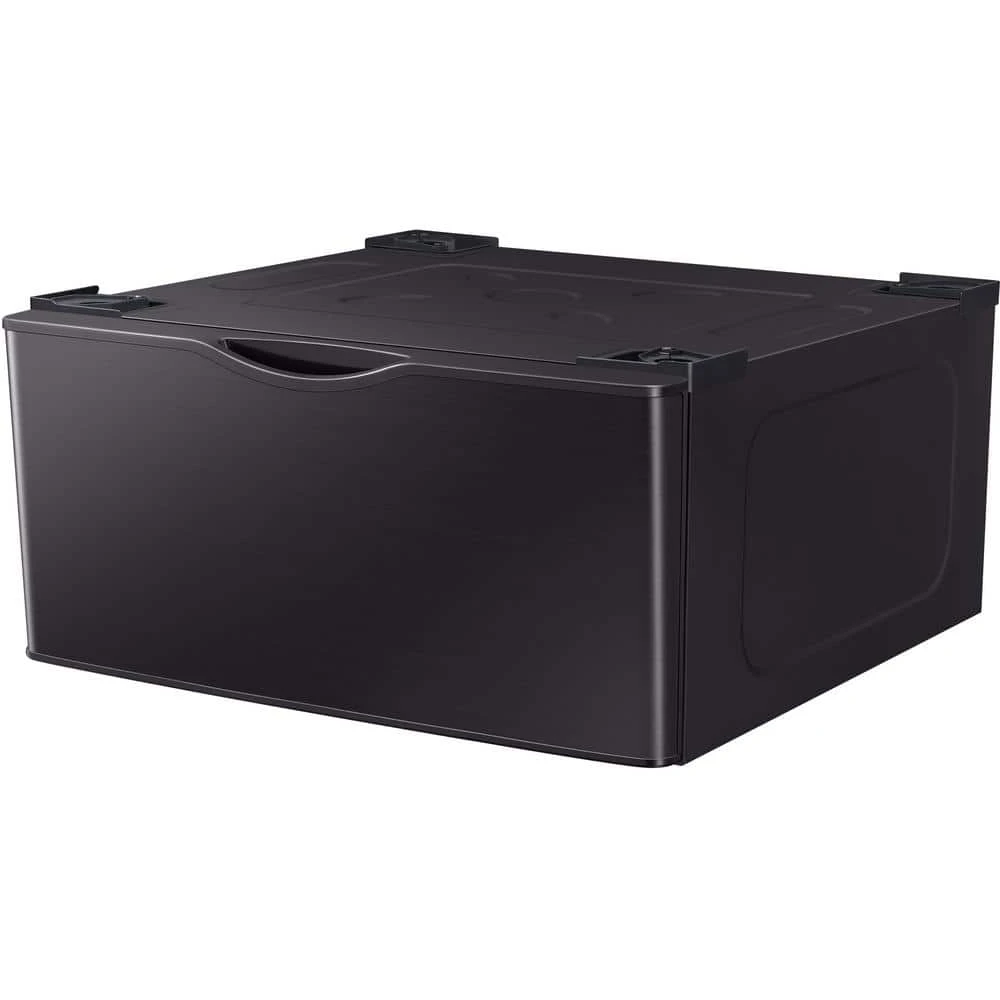 27 in. Laundry Pedestal in Fingerprint-Resistant Brushed Black with Storage Drawer Samsung 27 in. Laundry Pedestal in Fingerprint-Resistant Brushed Black with Storage Drawer -Appliance Parts Pros Shop brushed black samsung washer and dryer pedestals we402nv 77 1000