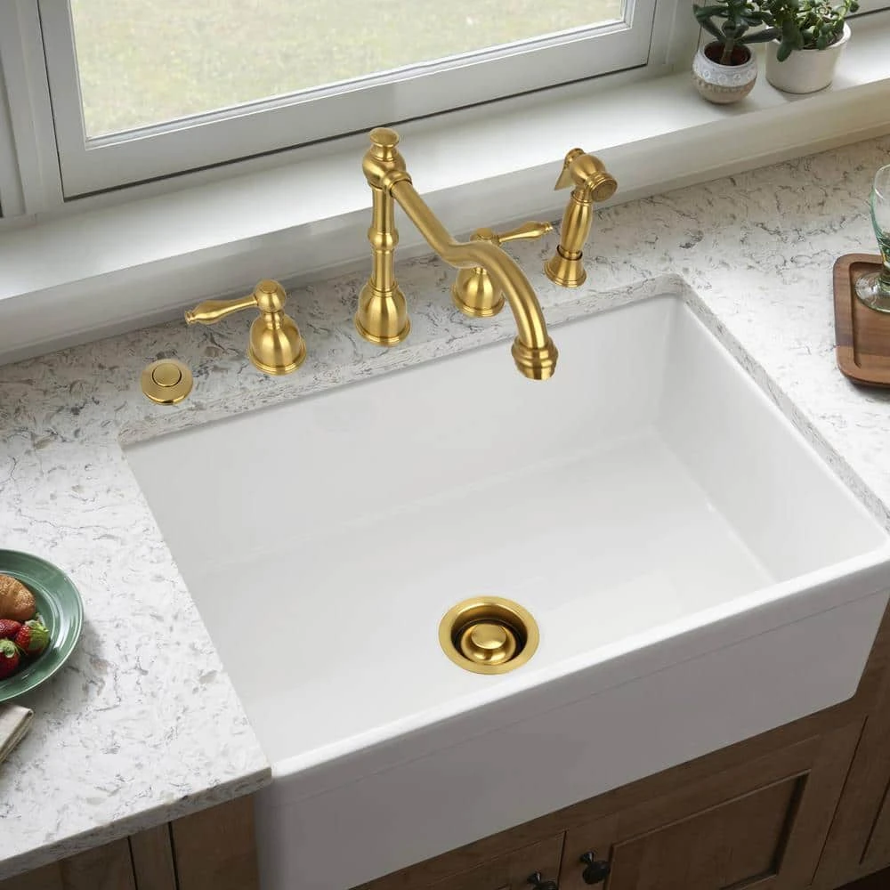 Brushed Gold Garbage Disposal Kitchen Air Switch Kit Akicon Brushed Gold Garbage Disposal Kitchen Air Switch Kit -Appliance Parts Pros Shop brushed gold akicon garbage disposal parts ak79001b btg 4f 1000