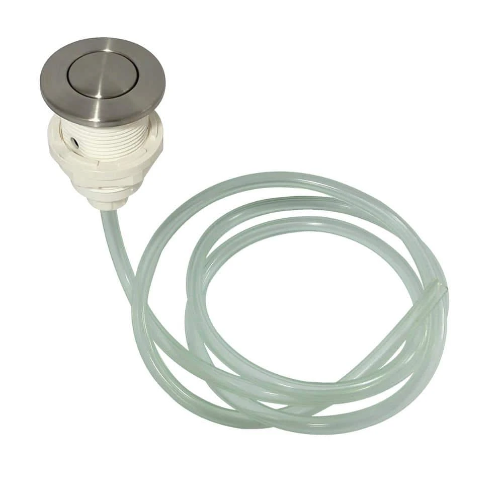 Trimscape Gourmetier Disposal Air Switch Button in Brushed Nickel Kingston Brass Trimscape Gourmetier Disposal Air Switch Button in Brushed Nickel -Appliance Parts Pros Shop brushed nickel kingston brass garbage disposal parts hka318 64 1000