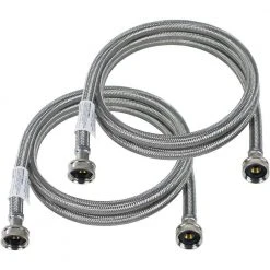 CERTIFIED APPLIANCE ACCESSORIES 5 ft. Braided Stainless Steel Washing Machine Hoses (40-Pack) 4 CERTIFIED APPLIANCE ACCESSORIES 5 ft. Braided Stainless Steel Washing Machine Hoses (40-Pack) -Appliance Parts Pros Shop certified appliance accessories washing machine parts 843631129784 1f 1000