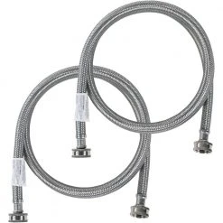 CERTIFIED APPLIANCE ACCESSORIES 5 ft. Braided Stainless Steel Washing Machine Hoses (40-Pack)