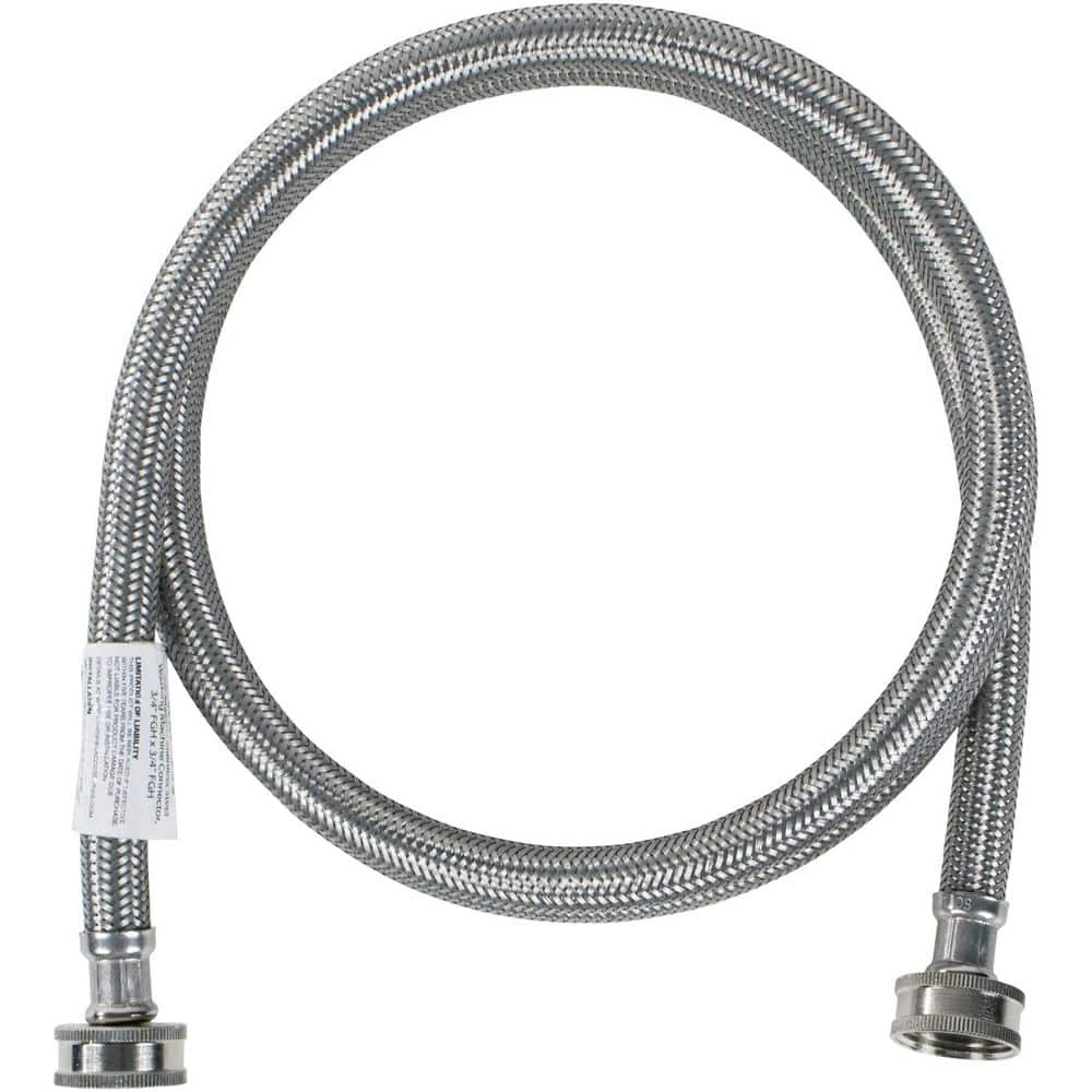 4 ft. Braided Stainless Steel Washing Machine Hose (40-Pack) CERTIFIED APPLIANCE ACCESSORIES 4 ft. Braided Stainless Steel Washing Machine Hose (40-Pack) -Appliance Parts Pros Shop certified appliance accessories washing machine parts 843631130216 64 1000
