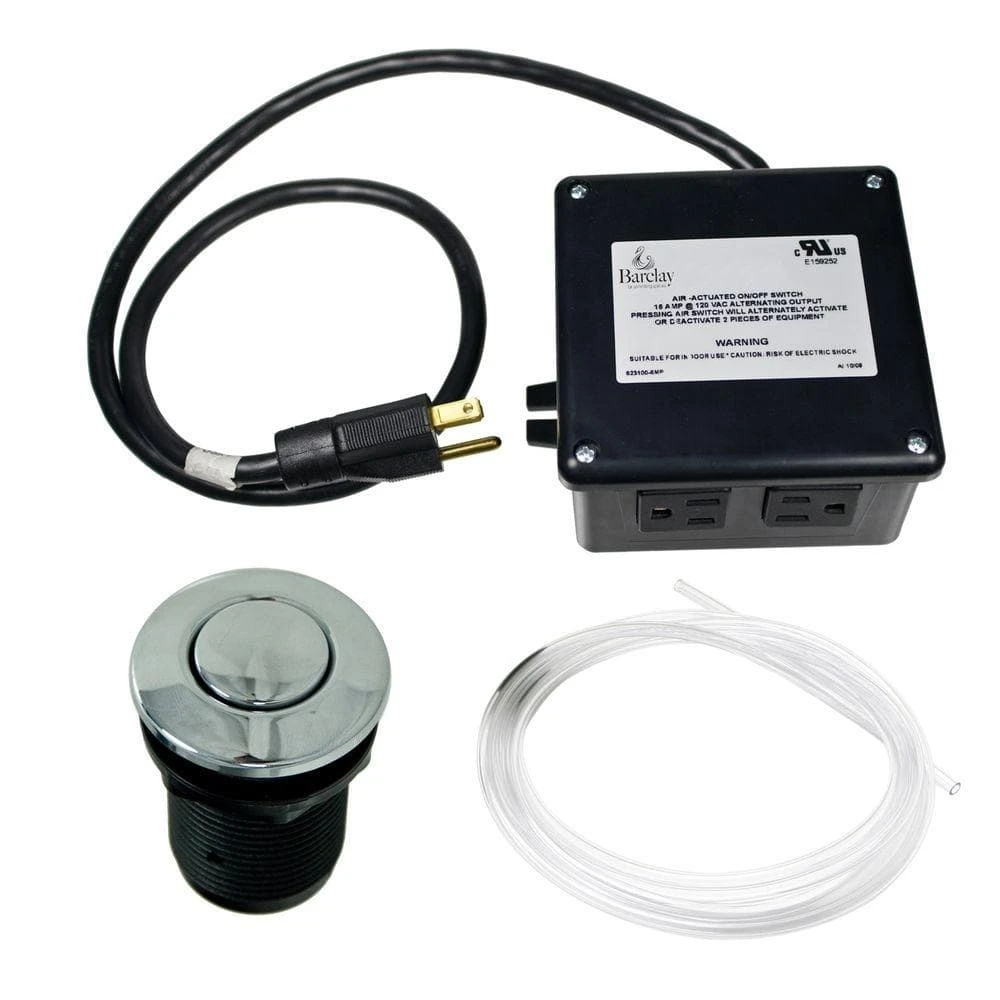 Garbage Disposal Air Switch in Polished Chrome Unbranded Garbage Disposal Air Switch in Polished Chrome -Appliance Parts Pros Shop chrome garbage disposal parts i5580 cp 64 1000