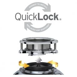 Quick Lock Mount in Chrome for InSinkErator Garbage Disposal 4 Quick Lock Mount in Chrome for InSinkErator Garbage Disposal -Appliance Parts Pros Shop chrome insinkerator garbage disposal parts qlm 00 4f 1000