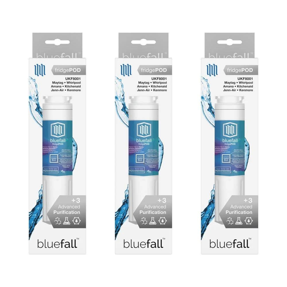 3 Compatible Refrigerator Water Filters Fits Maytag UKF8001 (Value Pack) DRINKPOD 3 Compatible Refrigerator Water Filters Fits Maytag UKF8001 (Value Pack) -Appliance Parts Pros Shop drinkpod refrigerator water filters bf ukf8001 3pk c3 1000
