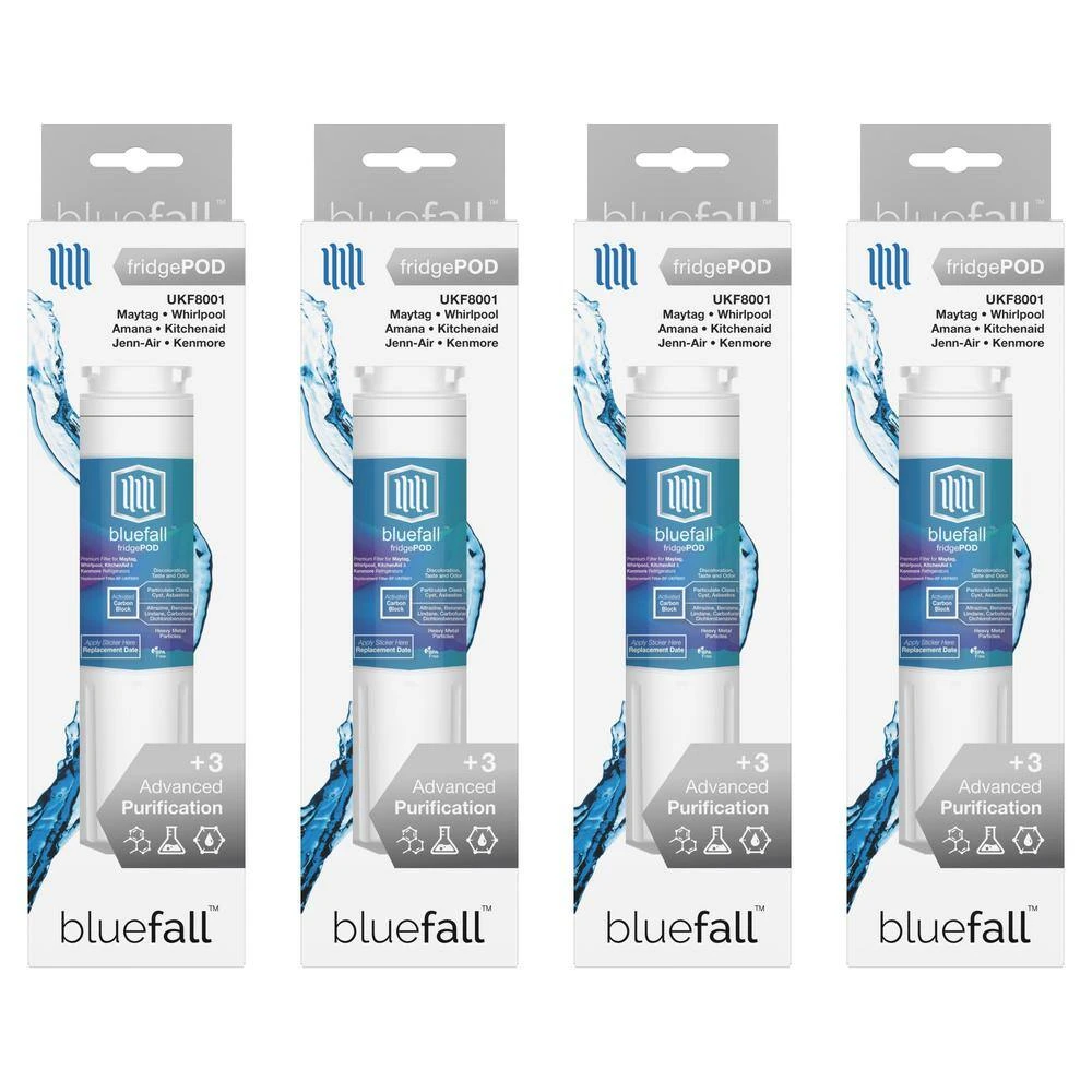 4 Compatible Refrigerator Water Filters Fits Maytag UKF8001 (Value Pack) DRINKPOD 4 Compatible Refrigerator Water Filters Fits Maytag UKF8001 (Value Pack) -Appliance Parts Pros Shop drinkpod refrigerator water filters bf ukf8001 4pk c3 1000