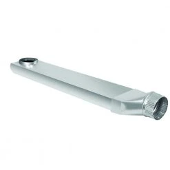 Dundas Jafine 28 in. to 45 in. Adjustable Space Saver Aluminum Dryer Vent Duct with Straight Outlet