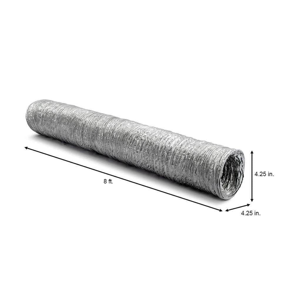 4 in. x 8 ft. Flexible Aluminum Dryer Vent Duct Everbilt 4 in. x 8 ft. Flexible Aluminum Dryer Vent Duct -Appliance Parts Pros Shop everbilt dryer parts btd48hd 1f 1000