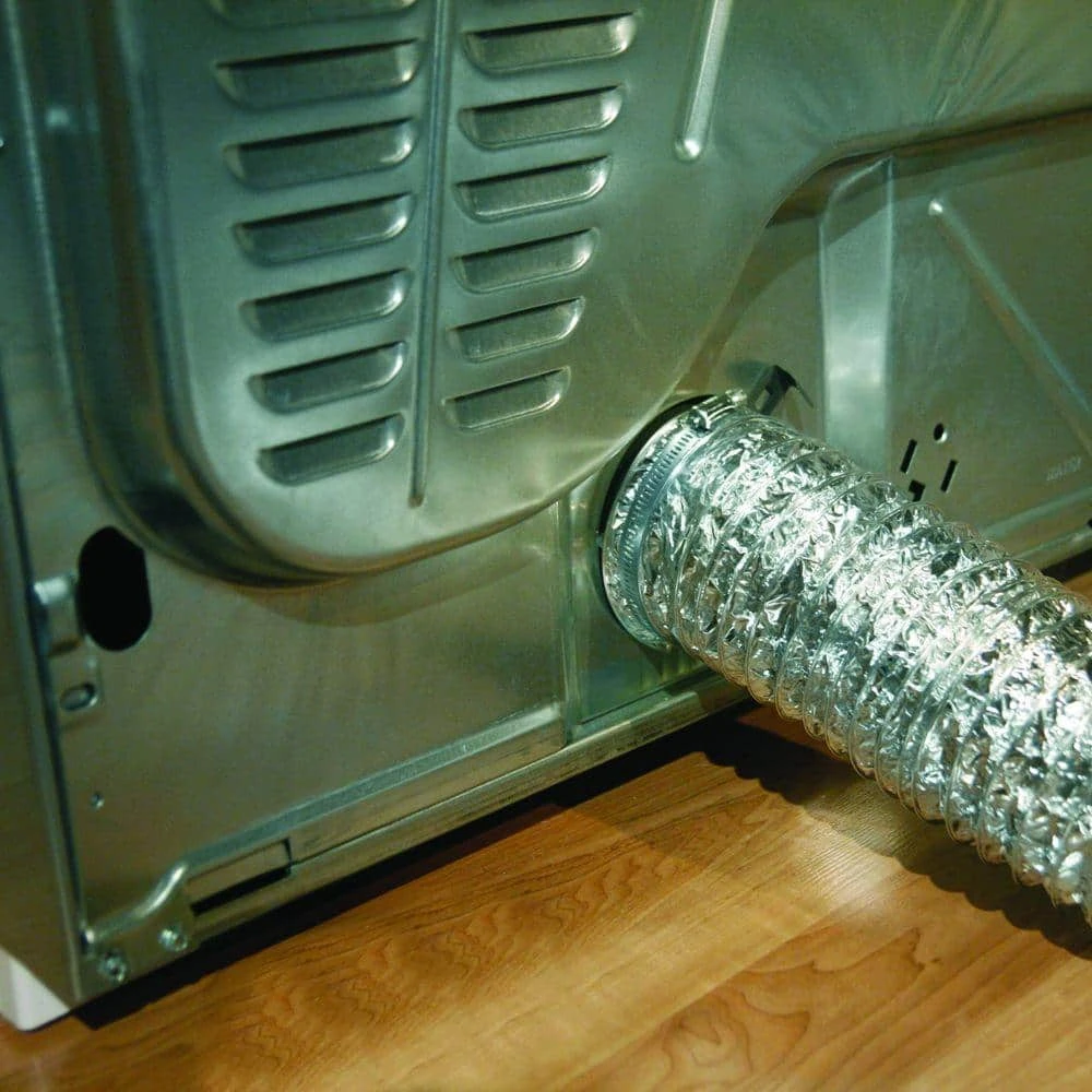 4 in. x 8 ft. Flexible Aluminum Dryer Vent Duct Everbilt 4 in. x 8 ft. Flexible Aluminum Dryer Vent Duct -Appliance Parts Pros Shop everbilt dryer parts btd48hd 40 1000