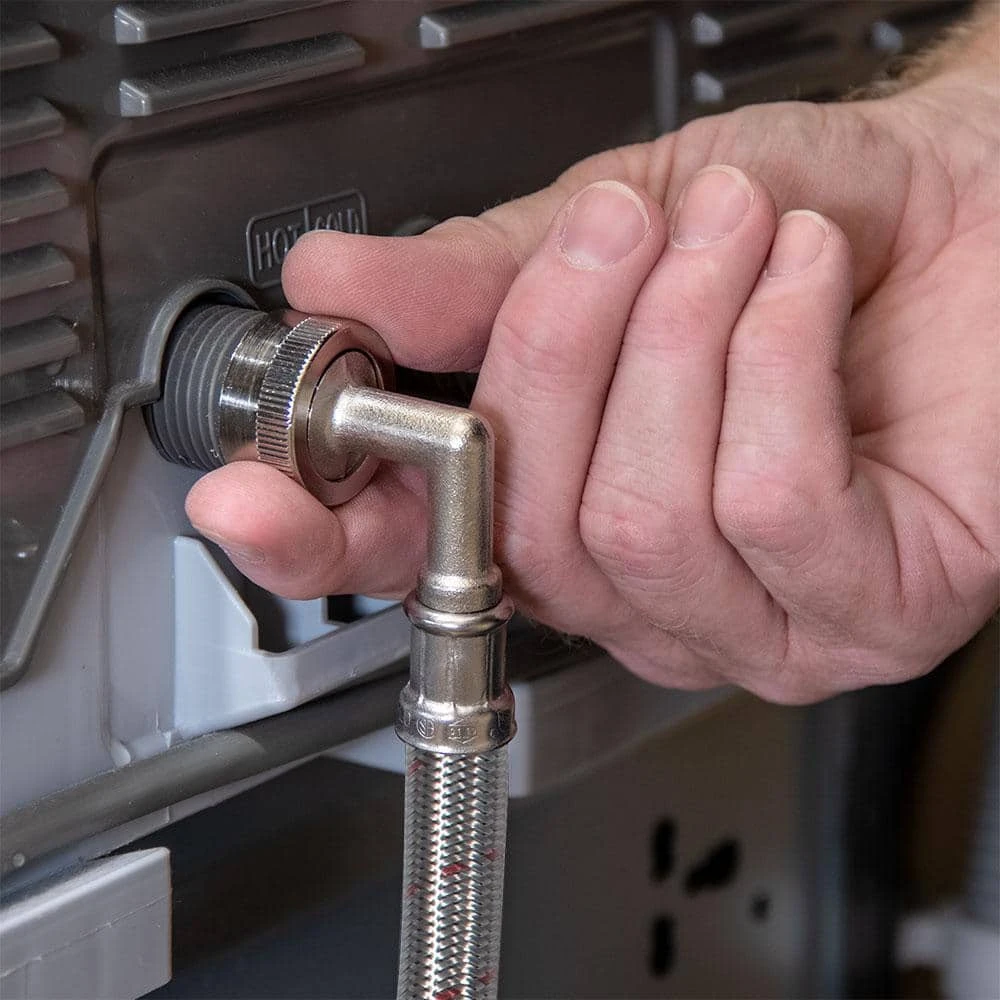 4 ft. Universal Stainless Steel Washing Machine Hose with Elbow (2-Pack) Everbilt 4 ft. Universal Stainless Steel Washing Machine Hose with Elbow (2-Pack) -Appliance Parts Pros Shop everbilt washing machine parts 98257 44 1000