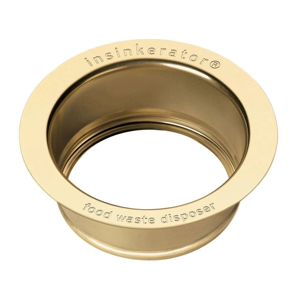 Kitchen Sink Flange & Sink Stopper for InSinkErator Garbage Disposals in French Gold Kitchen Sink Flange & Sink Stopper for InSinkErator Garbage Disposals in French Gold -Appliance Parts Pros Shop french gold insinkerator garbage disposal parts flg stp fg c3 1000