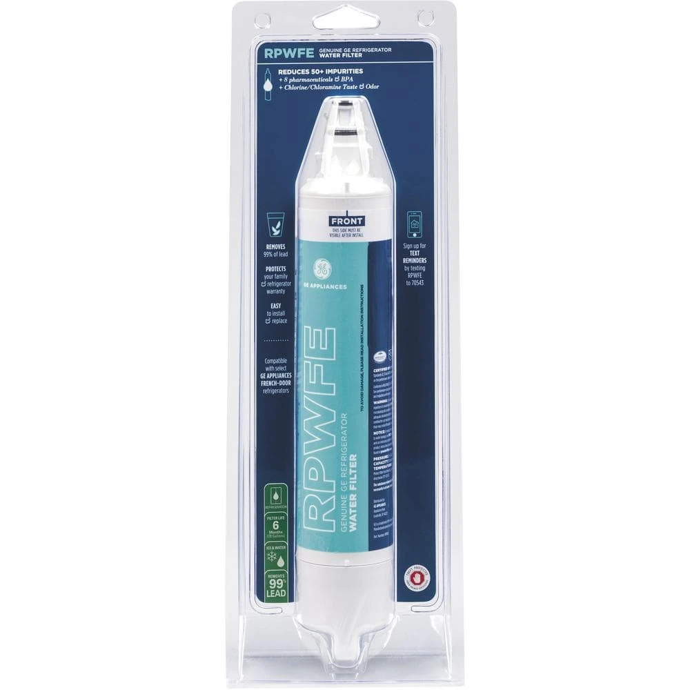 Genuine RPWFE Replacement Water Filter for Compatible GE Refrigerators (3-Pack) Genuine RPWFE Replacement Water Filter for Compatible GE Refrigerators (3-Pack) -Appliance Parts Pros Shop ge refrigerator water filters rpwfe3pk 1f 1000