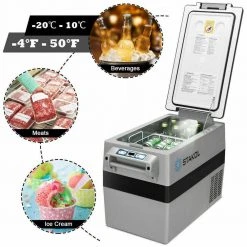 Gymax Portable Refrigerator Vehicle Car Compressor Freezer Cooler 44-Quart -Appliance Parts Pros Shop gymax freezer parts gym07677 4f 1000