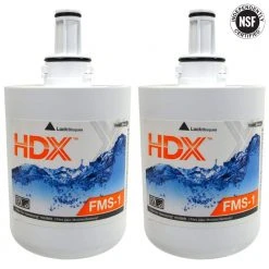 HDX FMS-1 Premium Refrigerator Water Filter Replacement Fits Samsung HAF-CU1S(2-Pack) -Appliance Parts Pros Shop hdx refrigerator water filters 107012 77 1000