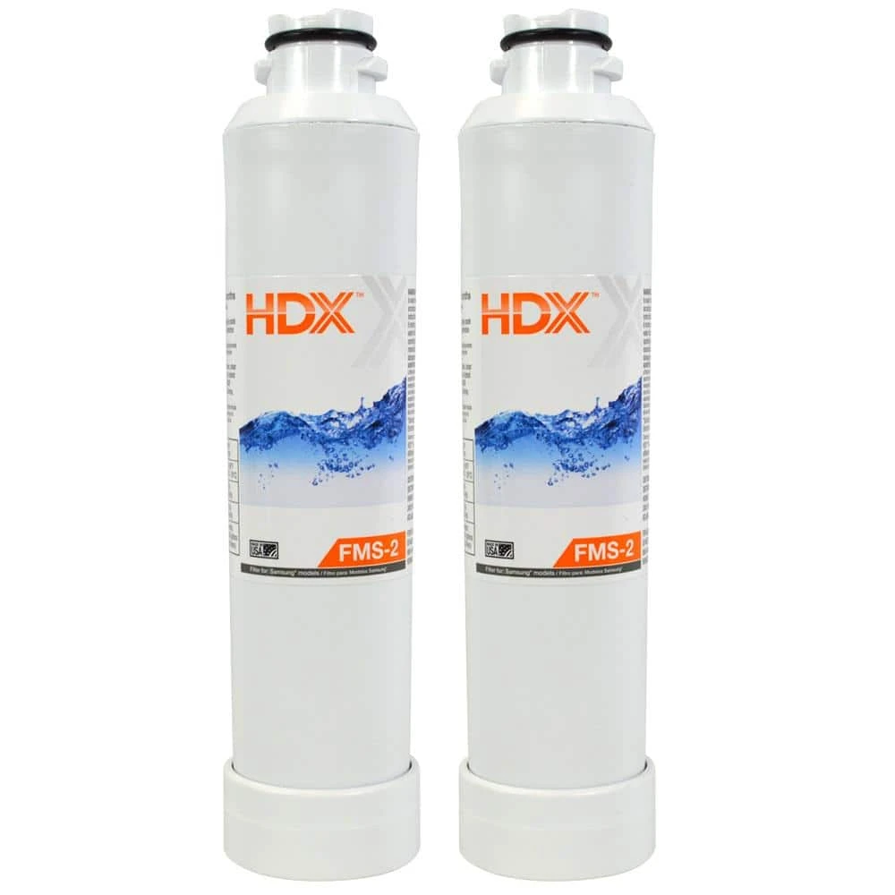 FMS-2 Premium Refrigerator Water Filter Replacement Fits Samsung HAF-CINS (2-Pack) HDX FMS-2 Premium Refrigerator Water Filter Replacement Fits Samsung HAF-CINS (2-Pack) -Appliance Parts Pros Shop hdx refrigerator water filters 107019 64 1000