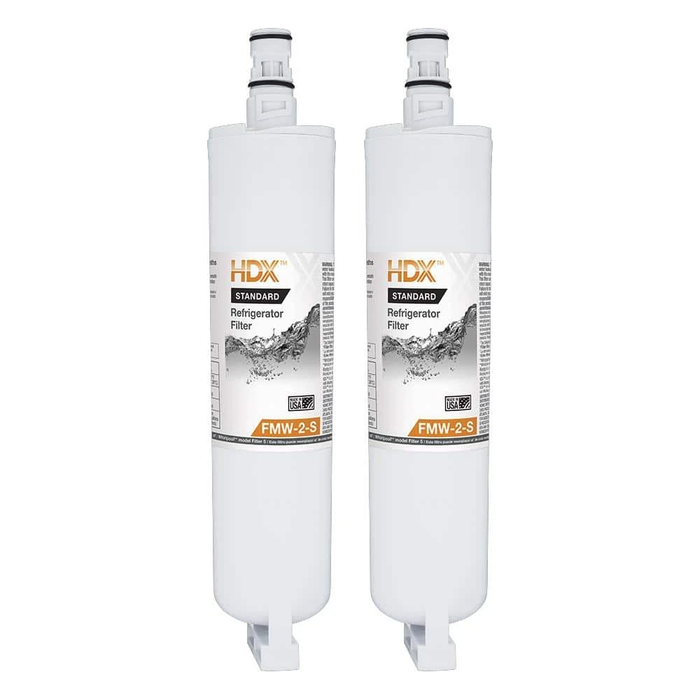 FMW-2-S Standard Refrigerator Water Filter Replacement Fits Whirlpool Filter 5 (2-Pack) HDX FMW-2-S Standard Refrigerator Water Filter Replacement Fits Whirlpool Filter 5 (2-Pack) -Appliance Parts Pros Shop hdx refrigerator water filters 107119 64 1000