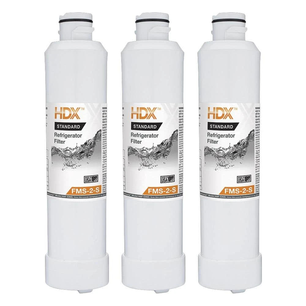 FMS-2-S Standard Refrigerator Water Filter Replacement Fits Samsung HAF-CINS (3-Pack) HDX FMS-2-S Standard Refrigerator Water Filter Replacement Fits Samsung HAF-CINS (3-Pack) -Appliance Parts Pros Shop hdx refrigerator water filters 107122 64 1000