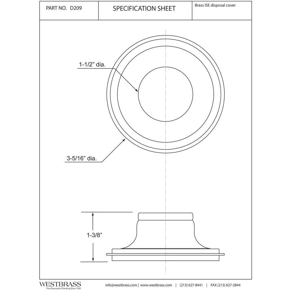 Garbage Disposal Stopper in Matte Black Westbrass Garbage Disposal Stopper in Matte Black -Appliance Parts Pros Shop matte black westbrass garbage disposal parts d209 62 c3 1000
