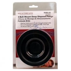 Westbrass Extra-Deep Disposal Flange and Stopper in Matte Black 4 Westbrass Extra-Deep Disposal Flange and Stopper in Matte Black -Appliance Parts Pros Shop matte black westbrass garbage disposal parts r2082 62 4f 1000