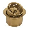 Ruvati Extended Garbage Disposal Flange with Deep Basket Strainer Matte Gold -Appliance Parts Pros Shop matte gold satin brass finish ruvati garbage disposal parts rva1049gg 64 1000