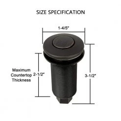 Akicon Oil Rubbed Bronze Garbage Disposal Kitchen Air Switch Kit -Appliance Parts Pros Shop oil rubbed bronze akicon garbage disposal parts ak79001b orb 1f 1000
