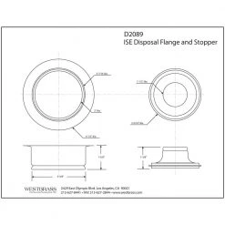 Westbrass Disposal Flange and Stopper in Oil Rubbed Bronze 4 Westbrass Disposal Flange and Stopper in Oil Rubbed Bronze -Appliance Parts Pros Shop oil rubbed bronze westbrass garbage disposal parts r2089 12 4f 1000