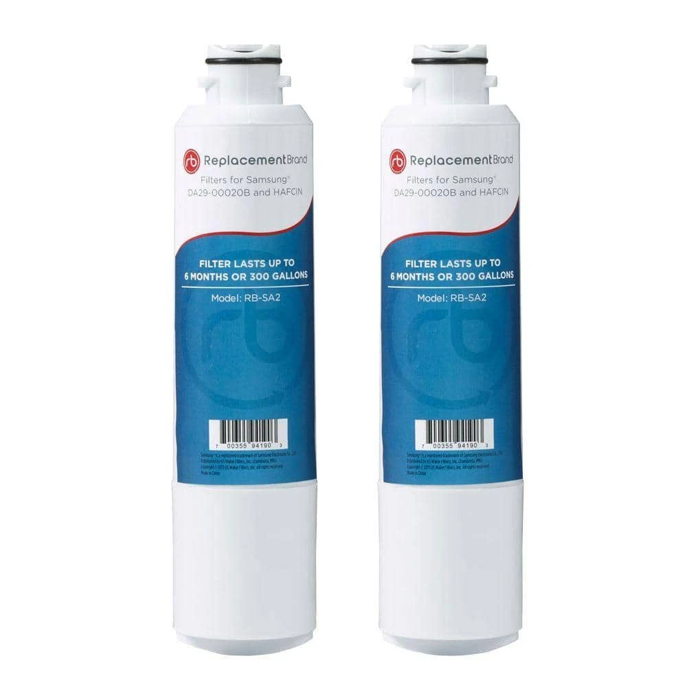 DA29-00020B Comparable Refrigerator Water Filter (2-Pack) ReplacementBrand DA29-00020B Comparable Refrigerator Water Filter (2-Pack) -Appliance Parts Pros Shop replacementbrand refrigerator water filters rb sa2 2 pack 64 1000