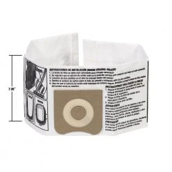 High-Efficiency Size C Dust Collection Bags for 3 to 4.5 Gallon and HD06001 RIDGID Wet/Dry Shop Vacuums (2-Pack) 14 High-Efficiency Size C Dust Collection Bags for 3 to 4.5 Gallon and HD06001 RIDGID Wet/Dry Shop Vacuums (2-Pack) -Appliance Parts Pros Shop ridgid shop vacuum attachments vf3501 76 1000