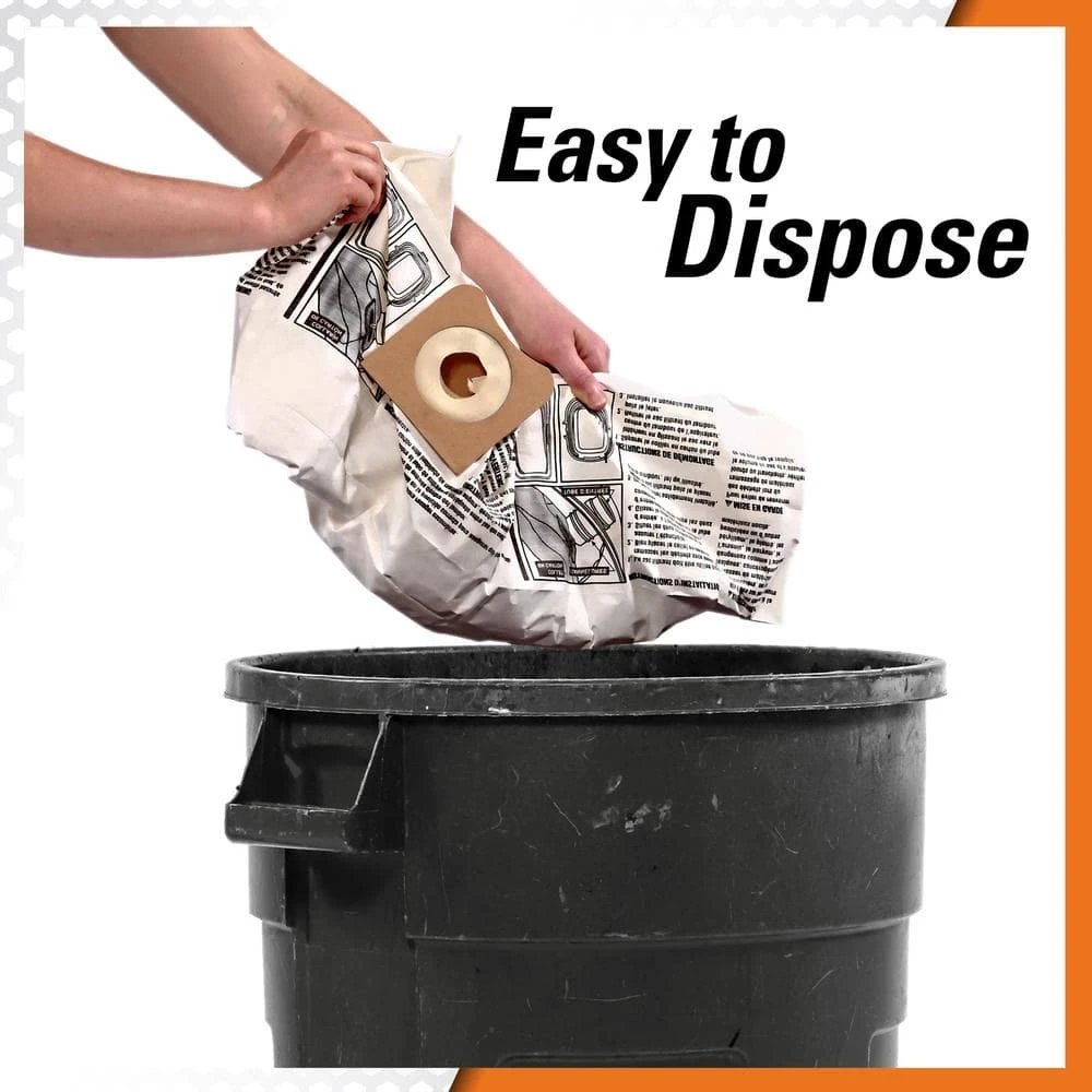 High-Efficiency Size C Dust Collection Bags for 3 to 4.5 Gallon and HD06001 RIDGID Wet/Dry Shop Vacuums (2-Pack) High-Efficiency Size C Dust Collection Bags for 3 to 4.5 Gallon and HD06001 RIDGID Wet/Dry Shop Vacuums (2-Pack) -Appliance Parts Pros Shop ridgid shop vacuum attachments vf3501 77 1000