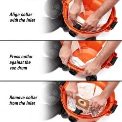 High-Efficiency Size C Dust Collection Bags for 3 to 4.5 Gallon and HD06001 RIDGID Wet/Dry Shop Vacuums (2-Pack) 5 High-Efficiency Size C Dust Collection Bags for 3 to 4.5 Gallon and HD06001 RIDGID Wet/Dry Shop Vacuums (2-Pack) -Appliance Parts Pros Shop ridgid shop vacuum attachments vf3501 a0 1000