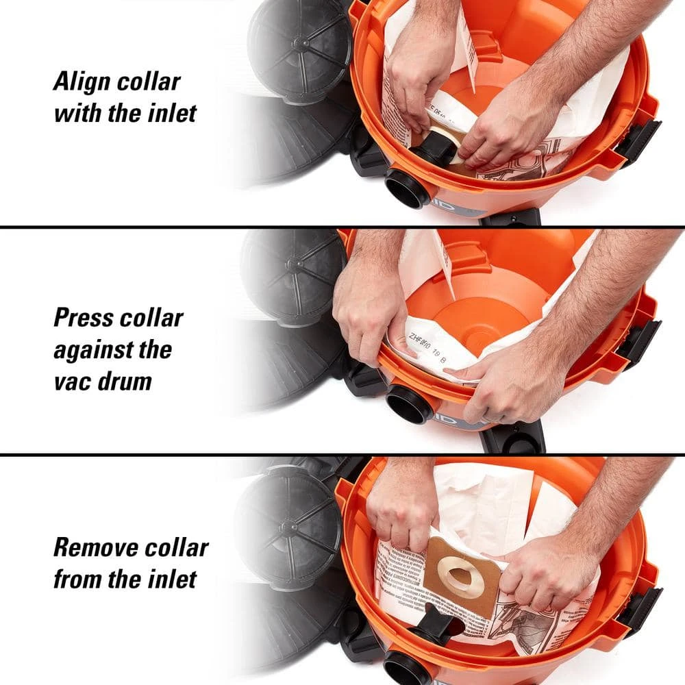 High-Efficiency Size C Dust Collection Bags for 3 to 4.5 Gallon and HD06001 RIDGID Wet/Dry Shop Vacuums (2-Pack) High-Efficiency Size C Dust Collection Bags for 3 to 4.5 Gallon and HD06001 RIDGID Wet/Dry Shop Vacuums (2-Pack) -Appliance Parts Pros Shop ridgid shop vacuum attachments vf3501 a0 1000