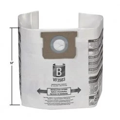 High-Eff. Size B Dust Collection Bags for 5-8 Gal. Shop-Vac Branded Vacs, 5-10 Gal. RIDGID Vacs, except HD0600 (2-Pack) 14 High-Eff. Size B Dust Collection Bags for 5-8 Gal. Shop-Vac Branded Vacs, 5-10 Gal. RIDGID Vacs, except HD0600 (2-Pack) -Appliance Parts Pros Shop ridgid shop vacuum attachments vf3503 76 1000