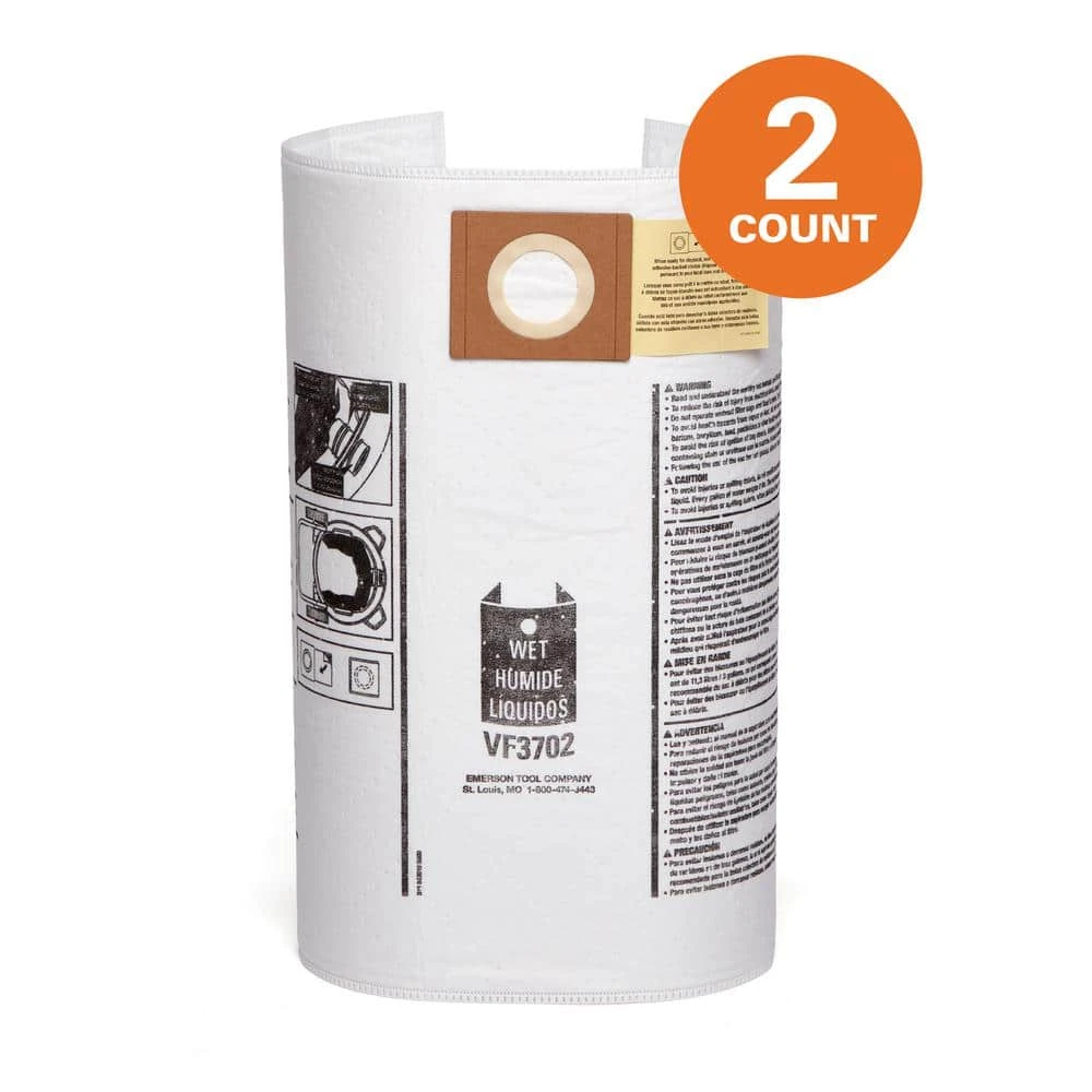 Premium Size A Wet or Dry Dust and Debris Bags for Select 12 to 16 Gallon RIDGID Wet/Dry Shop Vacuums (2-Pack) Premium Size A Wet or Dry Dust and Debris Bags for Select 12 to 16 Gallon RIDGID Wet/Dry Shop Vacuums (2-Pack) -Appliance Parts Pros Shop ridgid shop vacuum attachments vf3702 64 1000