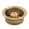 SINKOLOGY SinkSense Kitchen Sink Heavy Duty 3.5 in. Disposal Flange Drain with Stopper in Satin Gold -Appliance Parts Pros Shop satin gold sinkology garbage disposal parts td35 07 64 1000