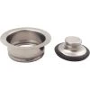 Belle Foret Disposal Ring and Stopper in Satin Nickel -Appliance Parts Pros Shop satin nickel belle foret garbage disposal parts bfndfsss 64 1000