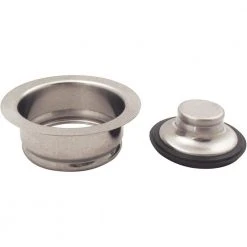 Belle Foret Disposal Ring and Stopper in Satin Nickel