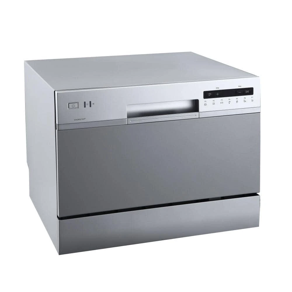 22 in. Wide 6-Place Setting Energy Star Rated Countertop Dishwasher - Silver EdgeStar 22 in. Wide 6-Place Setting Energy Star Rated Countertop Dishwasher - Silver -Appliance Parts Pros Shop silver edgestar countertop dishwashers dwp62sv 64 1000