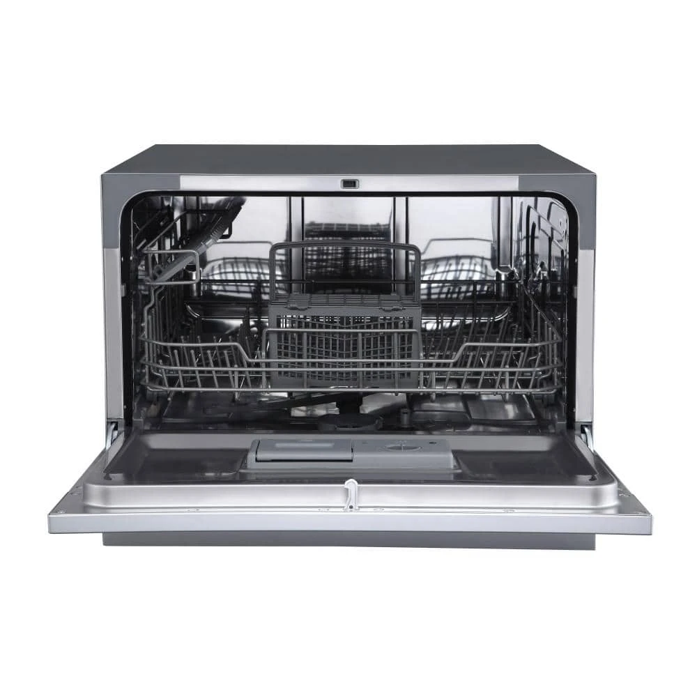 22 in. Wide 6-Place Setting Energy Star Rated Countertop Dishwasher - Silver EdgeStar 22 in. Wide 6-Place Setting Energy Star Rated Countertop Dishwasher - Silver -Appliance Parts Pros Shop silver edgestar countertop dishwashers dwp62sv 76 1000