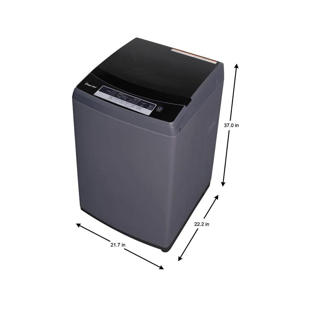 2.0 cu. ft. Portable Top Load Washer with Stainless Steel Drum in Silver Magic Chef 2.0 cu. ft. Portable Top Load Washer with Stainless Steel Drum in Silver -Appliance Parts Pros Shop silver magic chef portable washing machines mcstcw20s5 40 1000